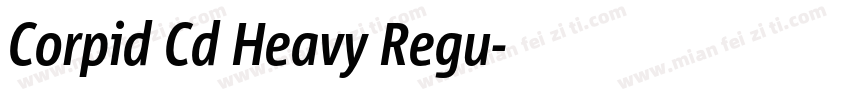 Corpid Cd Heavy Regu字体转换